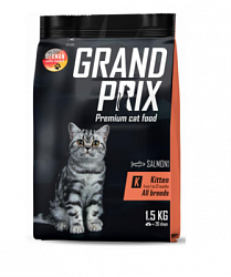 GRAND PRIX Kitten сухой корм для котят с лососем 1,5 кг