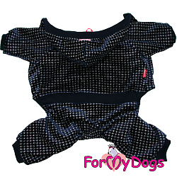 FOR MY DOG Костюм велюровый синий (12) FW913-2020 