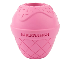 Mr.Kranch Игрушка для собак Мороженое 8*9 см розовая с ароматом бекона
