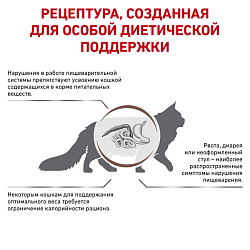 Royal Canin (Роял Канин) Gastrointestinal Moderate Calorie GIM 35 Feline Корм сухой для кошек при расстройствах пищеварения 0,4 кг