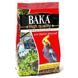 Вака High Quality корм для средних попугаев 500 г