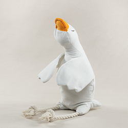 Игрушка текстильная для собак "Гусь-обнимусь" 50х35х7,5см Рыжебок