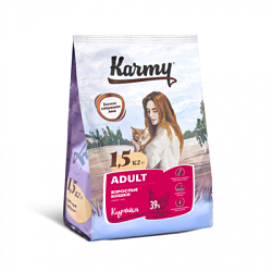 KARMY Adult сухой корм для взрослых кошек курица 1,5 кг 6935