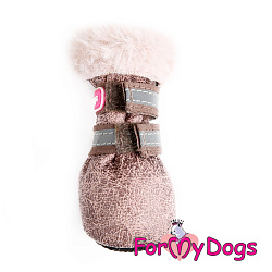 FOR MY DOGS Сапоги зимние коричневые ц/кр р-р 5