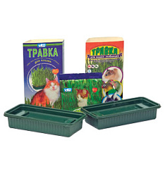 Травка для кошек в лотке 80 г (520001)