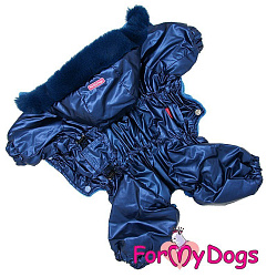 FOR MY DOG Комбинезон синий металлик для мальчиков  (18) FW931-2020 М