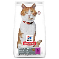 Hill's (Хиллс) Сухой корм для кастрированных котов и стерилизованных кошек с уткой 1 кг (разв.10) 10730