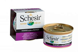 Schesir консервы для кошек тунец/говядина 85 г 60437