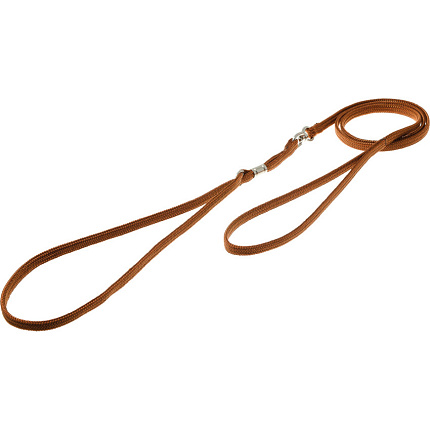 Ринговка с кольцом круглая на обжимках (темно-коричневая) 2,5мм RO4013-20-1