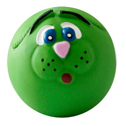 Игрушка "Мяч-мордочка" с пищалкой латекс 10см 1311 MAJOR