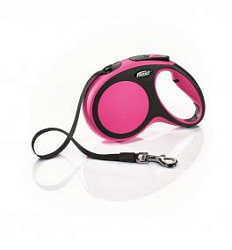 Рулетка FLEXI "NEW COMFORT" М ремень 5 м 25 кг, розовый  52206F Trixie