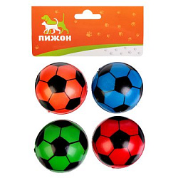 Игрушка мячик зефирный "Звезды футбола" микс цветов арт.151531 Sima