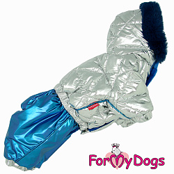 FOR MY DOG Комбинезон серебро/синий для мальчиков (10) FW1093-2021 M**** 