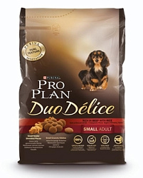 PROPLAN DUO DELICE для взрослых собак мелких пород говядина/рис 700 г 12340410