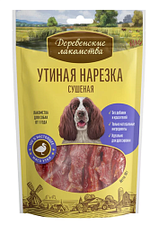 Деревенские лакомства Утиная нарезка сушеная для собак 100 г