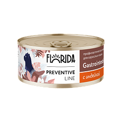 Florida (Флорида) Консервы Гастро для кошек при расстройствах пищеварения, с индейкой 100 г