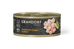 Grandorf FRESH консервы для кошек куриная грудка в желе, 70 г