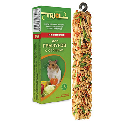 Триол (Triol) лакомство Палочки для грызунов с овощами 3 шт