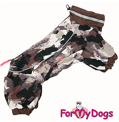 FOR MY DOG Дождевик коричневый камуфляж для мальчиков р-р 16 608SS-2022 M