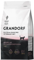 Grandorf (Грандорф) Уринари диета сухой корм для взрослых кошек при мочекаменной болезни 400 г