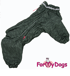 FOR MY DOGS Комбинезон камуфляж для мальчиков размер спины 30 см, грудь 50 см