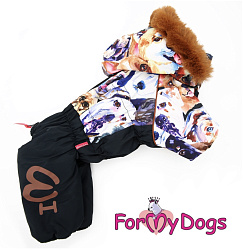 FOR MY DOG Комбинезон черный "Dogs" д/мальчиков  (16) FW686-2019 М