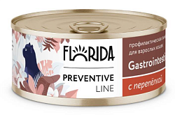 Florida Cat Gastrointestinal Консервы для кошек при расстройствах пищеварения, с перепёлкой 100г