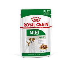 Royal Canin (Роял Канин) Мини Эдалт корм влажный для мелких собак от 10 месяцев в соусе 85 гр