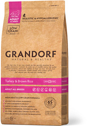 Grandorf (Грандорф) корм для взрослых собак средних и крупных пород Индейка с рисом 3 кг (разв)