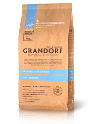 Grandorf (Грандорф) корм для взрослых собак всех пород Белая рыба с рисом 10 кг