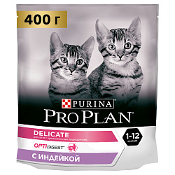 PROPLAN CAT JUNIOR Delicate д/котят с индейкой 400 г 12372568
