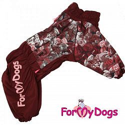 FOR MY DOG Комбинезон "Мишки" коричневый  для девочек  (C2) FW894/3-2020 F