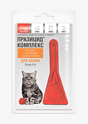 Празицид комплекс для кошек более 4 кг, 1*0,8 мл, Апиценна