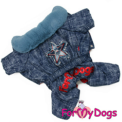 FOR MY DOG Комбинезон "Звезда" синий для мальчиков  (12) FW934-2020 F