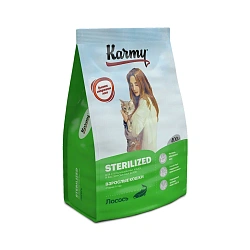 KARMY (Карми) корм сухой для стерилизованных кошек лосось 400 г