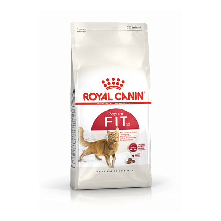 Royal Canin (Роял Канин) Fit 32 Корм сухой сбалансированный для взрослых умеренно активных кошек от 1 года, 2 кг