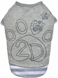 Футболка серая  DoggyDolly T576 M