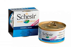 Schesir консервы для котят тунец/алоэ 85 г 60446