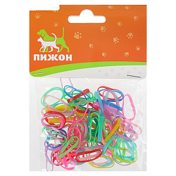 Резинки для животных повышенной прочности (100) микс цветов 910816 Sima