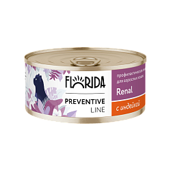 Florida (Флорида) Консервы Ренал для кошек Профилактика почечной недостаточности с индейкой 100 г