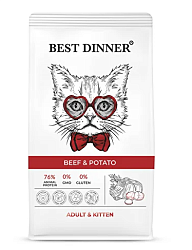 BEST DINNER (Бест Диннер) сухой корм для котят 1,5кг