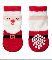 Носки для собак "Дед Мороз", размер M, серия NEW YEAR, Triol