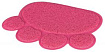 Коврик под туалет в форме "Лапы" ПВХ 40*30 см розовый  40387 Trixie