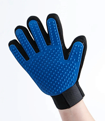 Перчатка для вычесывания шерсти правая 23х15 PerseiLine РФ-13 синий