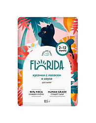 Florida Cat влажный корм для котят лосось в соусе 85 г