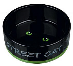 Миска керамическая Street Cat 0,3 л 24659 Trixie