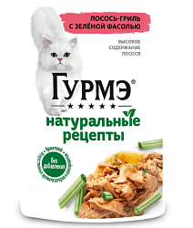 GOURMET "НАТУРАЛЬНЫЕ РЕЦЕПТЫ" влажный корм для кошек с тушеной говядиной и томатами 75г 12425188