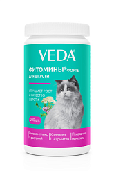ФИТОМИНЫ ФОРТЕ для шерсти кошкам, 200 таб, VEDA