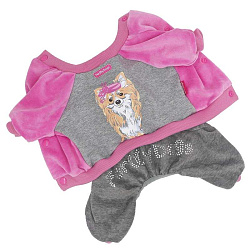 FOR MY DOG Костюм велюровый розовый (10) FW386-2016 P 