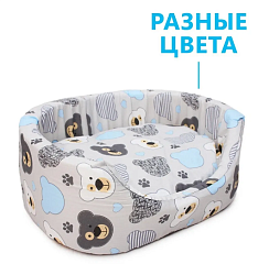 Лежанка поплин С ПОДУШКОЙ №5 60*47*18 PerseiLine ЛЕ-60